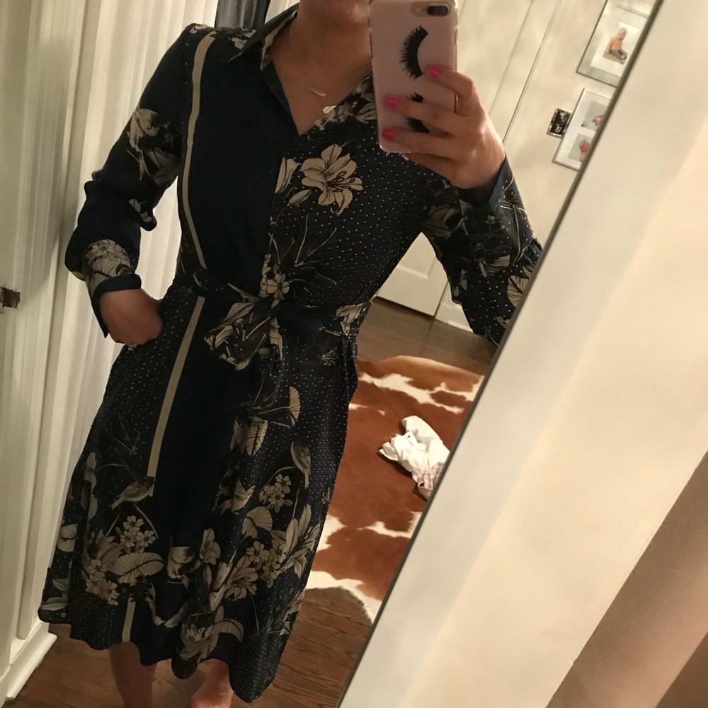 Zara floral dress